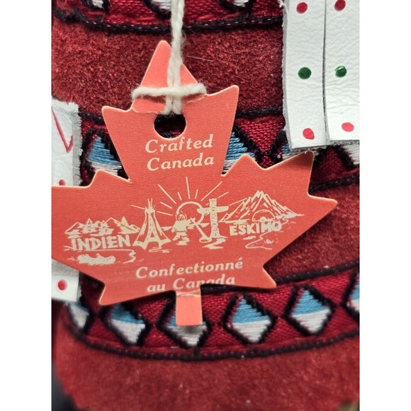 Indien Art Eskimo Hand Crafted Doll Natural Material Canadian Quebec With Tag - Picture 4 of 10